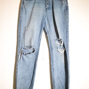 We The Free High-rise Light Wash Button Fly Jeans
